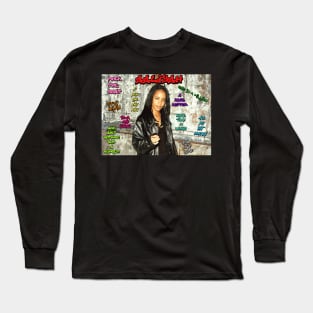 Aaliyah - Graffiti Hits Long Sleeve T-Shirt